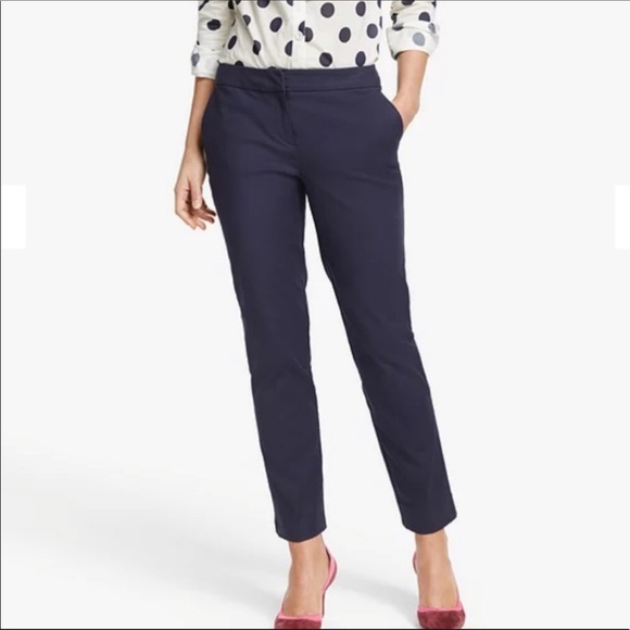 Boden Richmond Navy Blue Pants Size 2R Ankle Cropped #i25 - Picture 1 of 9